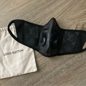 LV  Monogram Black Face Mask